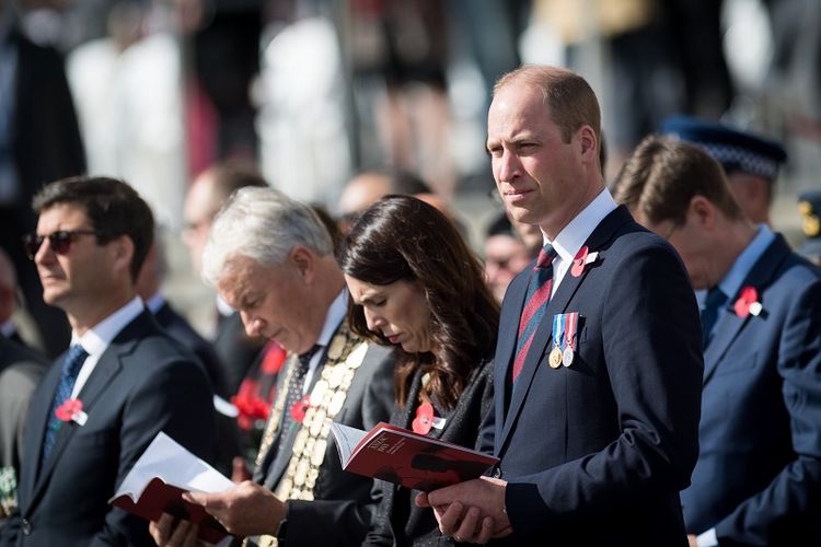 Pangeran William berada di Selandia Baru untuk menghadiri peringatan Anzac Day, Kamis (25/4/2019). Dia dijadwalkan bertemu dengan korban teror Christchurch. (Twitter/Kensington Palace)