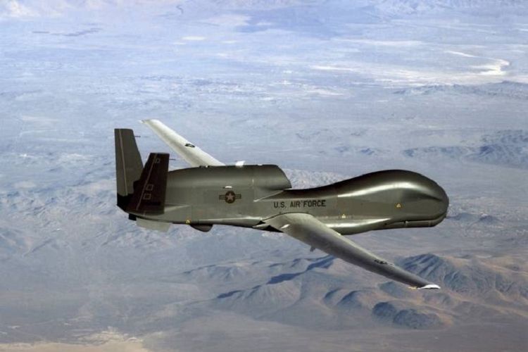 Inilah RQ-4A Global Hawk. Drone pengintai militer Amerika Serikat yang dikabarkan dijatuhkan oleh Iran pada Rabu (19/6/2019).