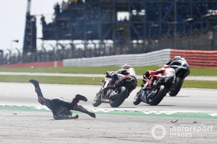 Fabio Quartararo salahkan Alex Rins dalam insidennya dengan Andrea Dovizioso di MotoGP Inggris