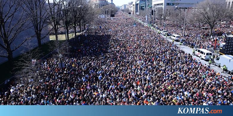 Ratusan Ribu Warga AS Tuntut Pengetatan Kepemilikan Senjata Api
