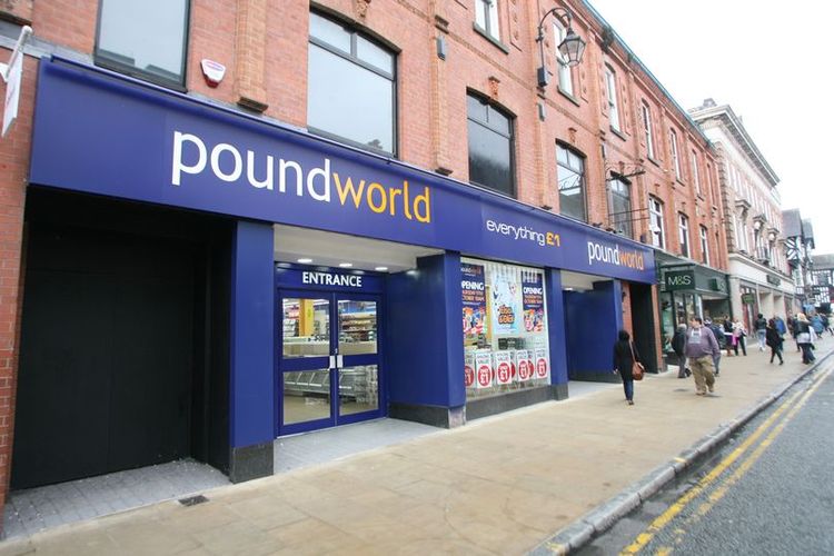 Poundworld di Jalan Foregate, Inggris.