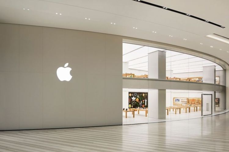 Ilustrasi Apple Store di Jewel Changi Airport, Singapura