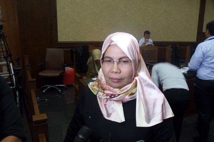 Jaksa KPK Irene Putrie di Pengadilan Tipikor Jakarta, Kamis (14/4/2017).