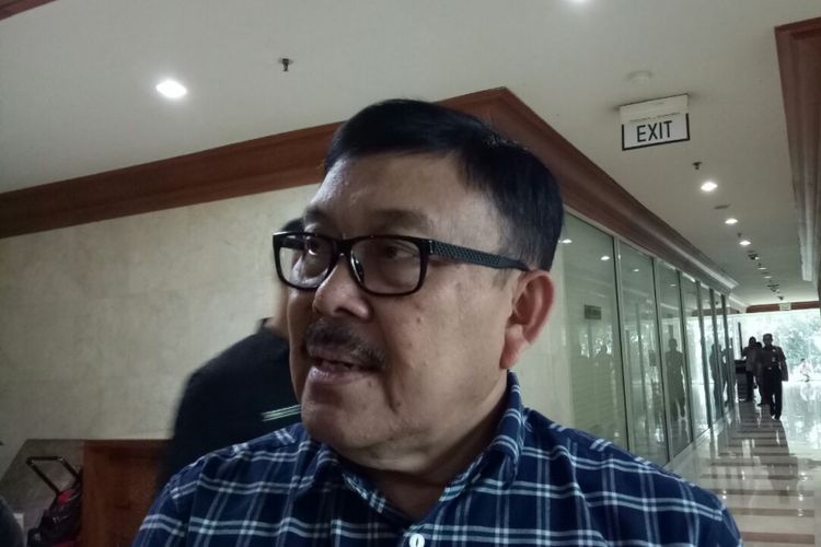 Anggota Komisi III DPR dari Fraksi PDI Perjuangan, Eddy Kusuma Wijaya di Kompleks Parlemen, Senayan, Jakarta, Kamis (13/7/2017).