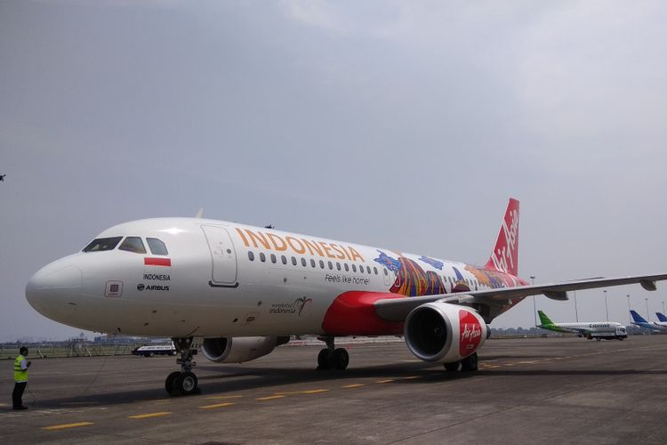 Ilustrasi pesawat AirAsia