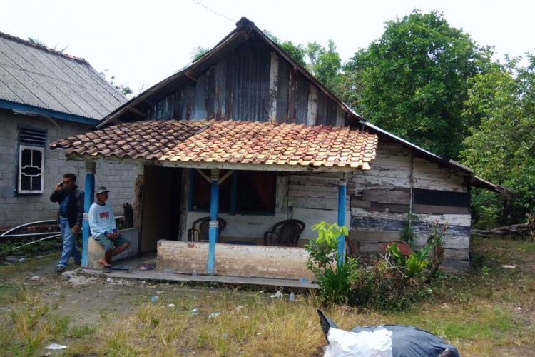 Rumah terduga teroris yang ditangkap di Ogan Ilir.
