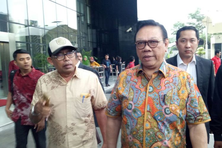 Politisi Partai Golkar Agung Laksono, Kamis (18/1/2018).