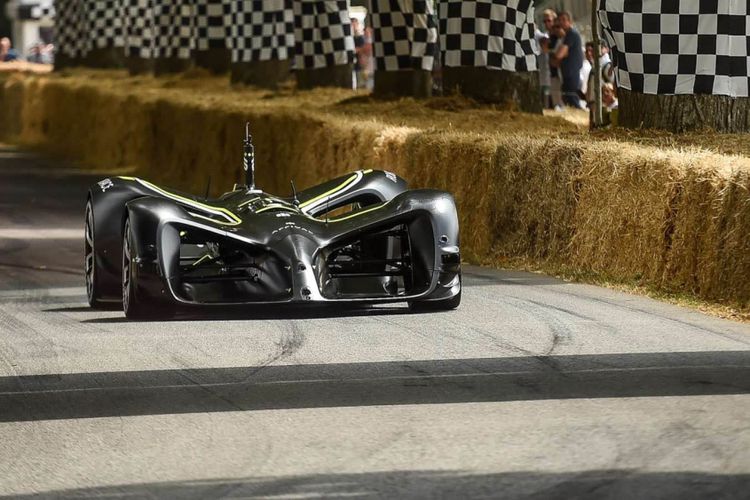Mobil balap tanpa pengendara dengan sistem autonomous Roborace berhasil debut di Goodwood festival