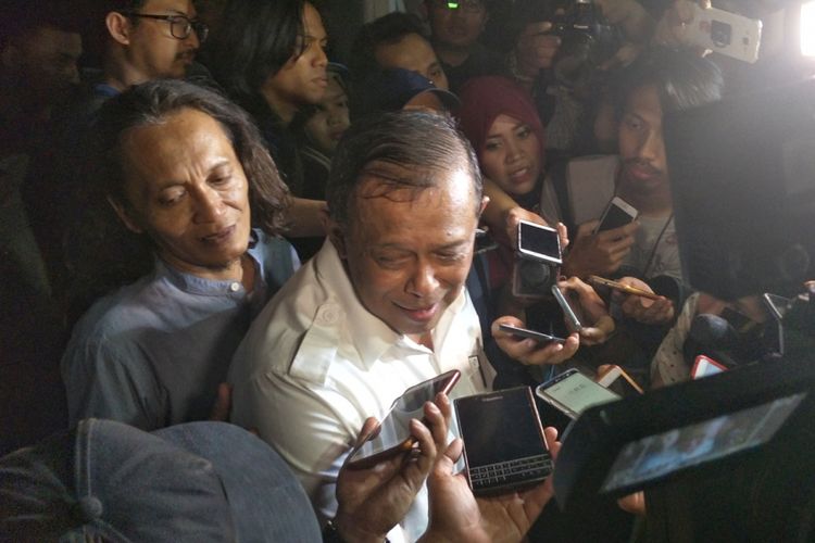 Anggota Dewan Pembina Partai Gerindra Djoko Santoso saat ditemui di kediaman Prabowo, Jalan Kertanegara, Jakarta Selatan, Jumat (7/9/2018).