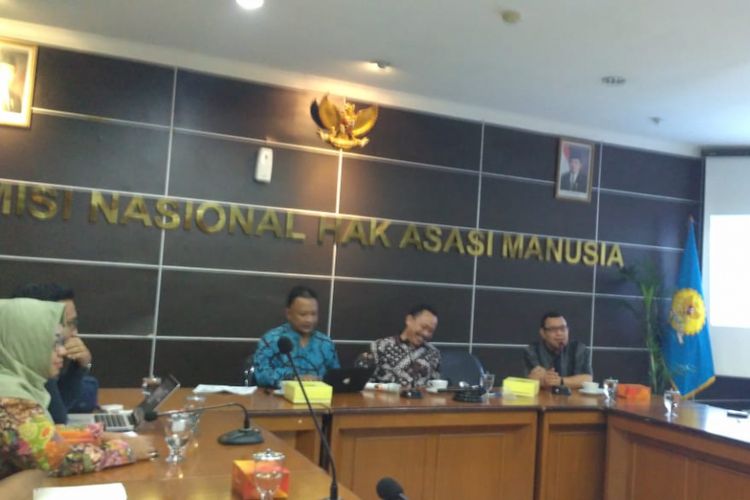 Diskusi Survei Penilaian Masyarakat terhadap Penghapusan Diskriminasi Ras dan Etnis di Gedung Komnas HAM, Jakarta, Jumat (16/11/2018).