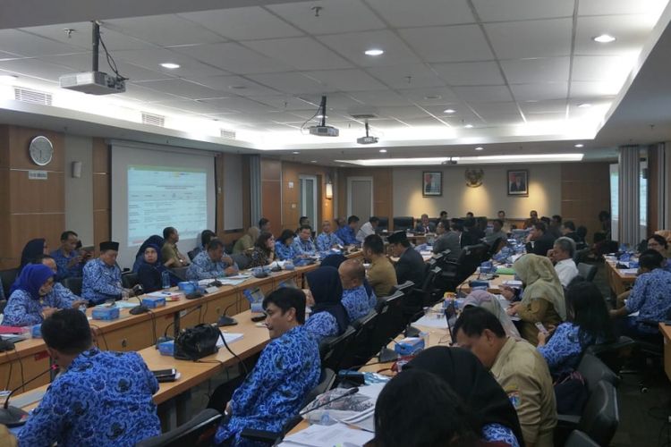 Rapat Badan Anggaran (Banggar) DPRD DKI Jakarta bersama Pemprov DKI Jakarta, di Gedung DPRD DKI, Jalan Kebon Sirih, Jakarta Pusat, Selasa (27/11/2018).