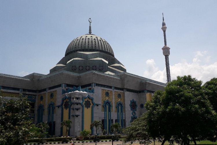 Bangunan Masjid Jakarta Islamic Center di Koja, Jakarta Utara, Kamis (14/2/2019).