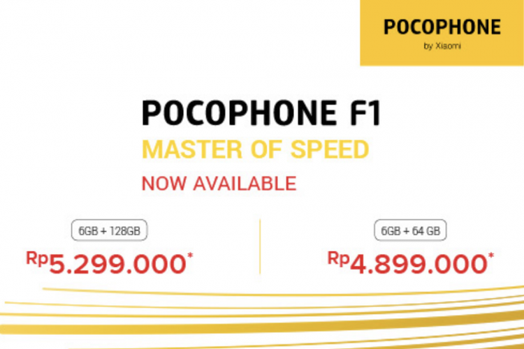 Harga Pocophone F1 lebih mahal di Erafone