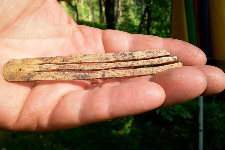 Harpa mulut yang ditemukan oleh arkeolog di Rusia
