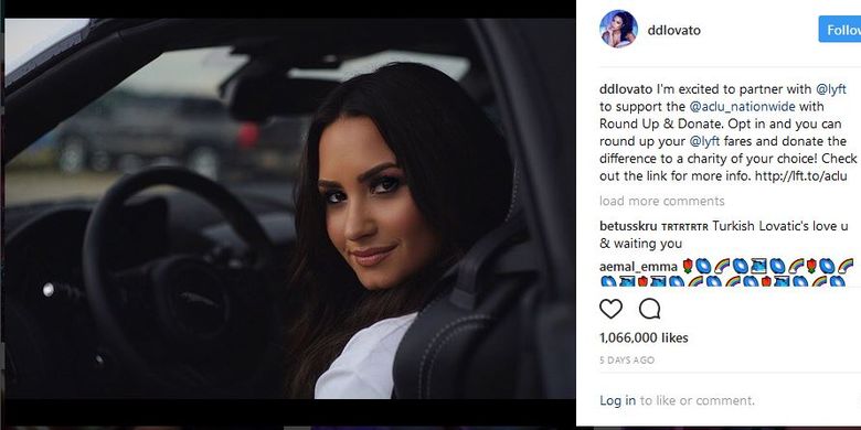 Penyanyi cantik asal Amerika Serikat, Demi Lovato.