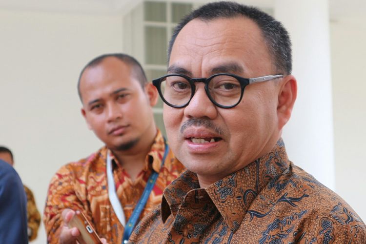 Mantan Menteri Energi Sumber Daya Mineral (ESDM) Sudirman Said ketika ditemui di Istana Wakil Presiden, Jakarta, Kamis (26/10/2017).