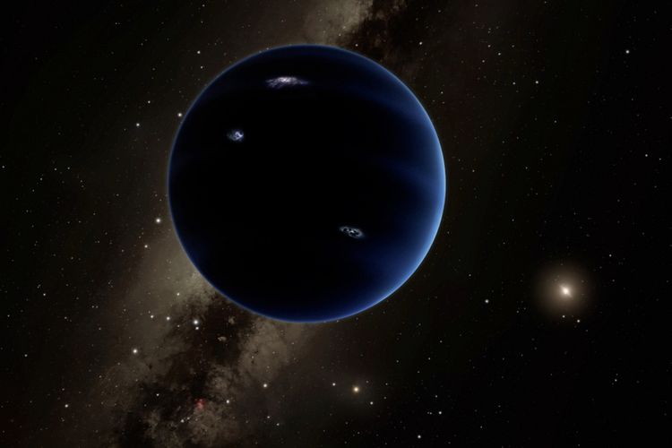 Ilustrasi Planet Nine yang berukuran seperti Neptunus