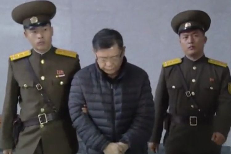 Hyeon Soo Lim (62) ditangkap pada Januari 2015 atas tuduhan melakukan aktivitas subversif melawan rejim Korea Utara.