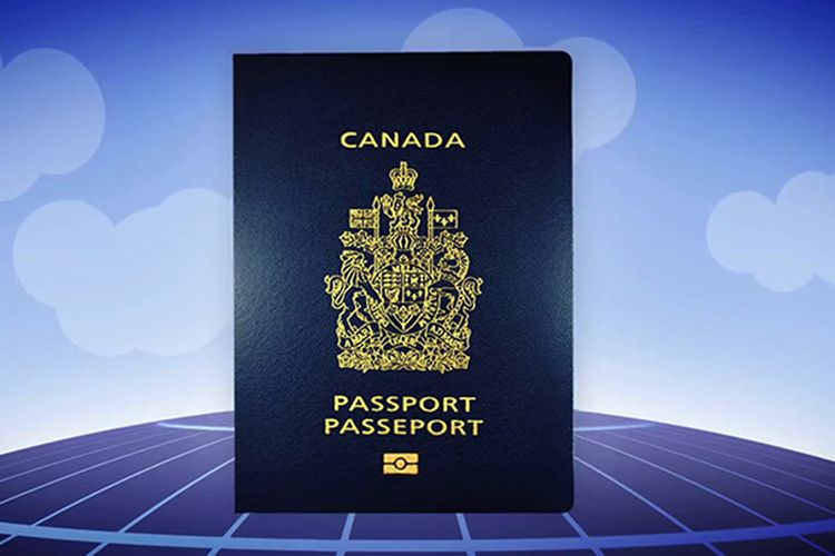 Ilustrasi paspor Kanada