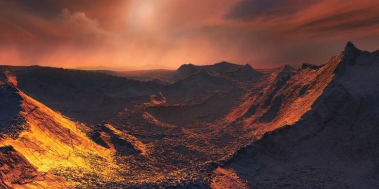 Diperkirakan planet ini berbatu, dengan atmosfer yang sangat besar