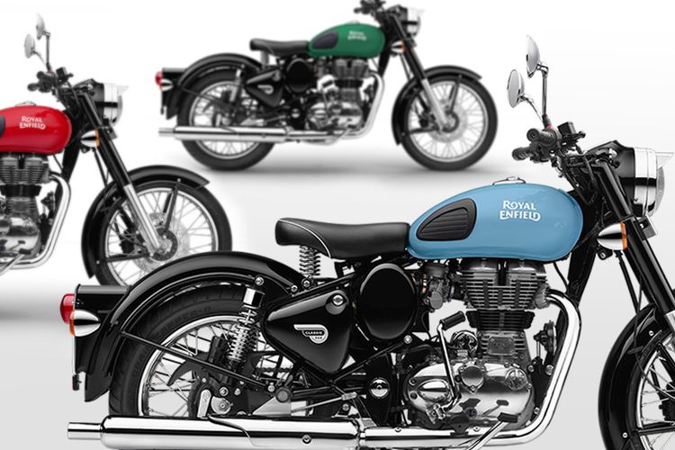 Royal Enfield Classic 350 Redditch Edition dengan tiga warna pilihan.