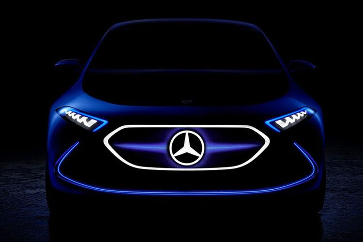 Teaser konsep mobil listrik Mercedes-Benz EQ A.