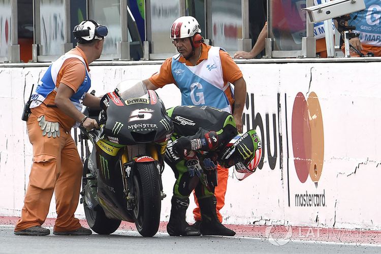 Zarco pun kelelahan setelah menyentuh garis finish. Tapi, satu poin menjadi balasan atas aksinya.