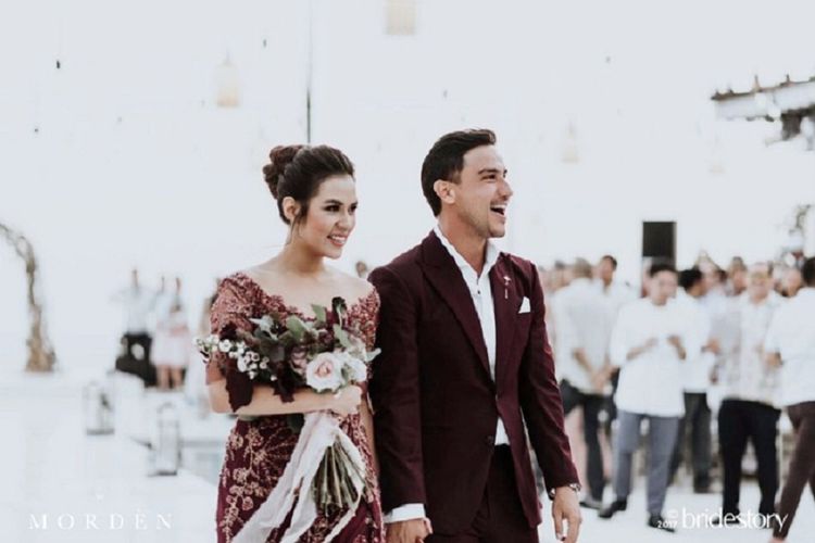 Raisa Andriana dan Hamish Daud menggelar resepsi pernikahan di Bali, Sabtu (9/9/2017).