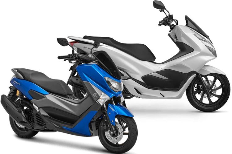 Yamaha NMAX dan Honda All-New PCX 150.
