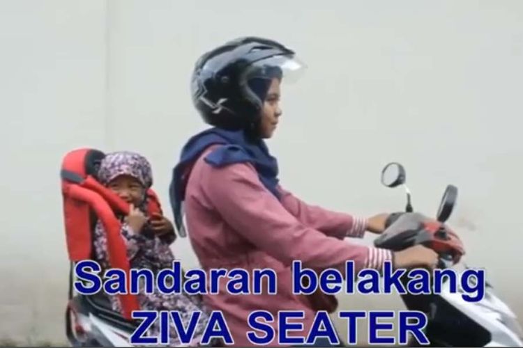 Aksesori sandaran boncenger buat anak kecil dinilai berbahaya oleh aktivis safety riding.