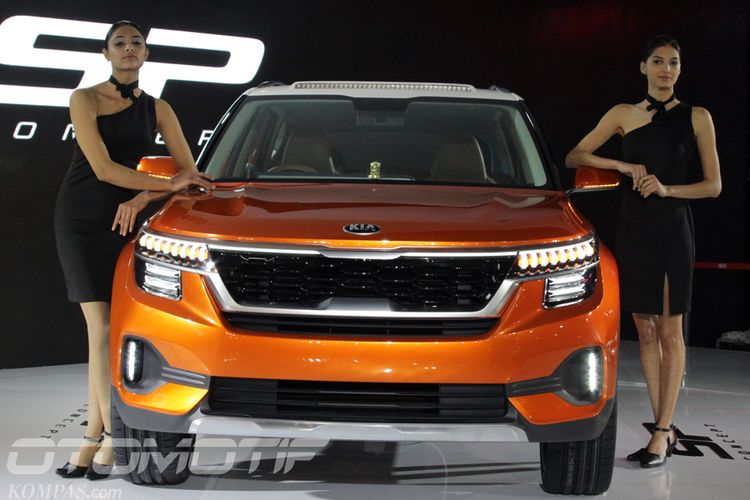 Kia SP Concept mendebut di Delhi Auto Expo, Rabu (7/2/2018). 