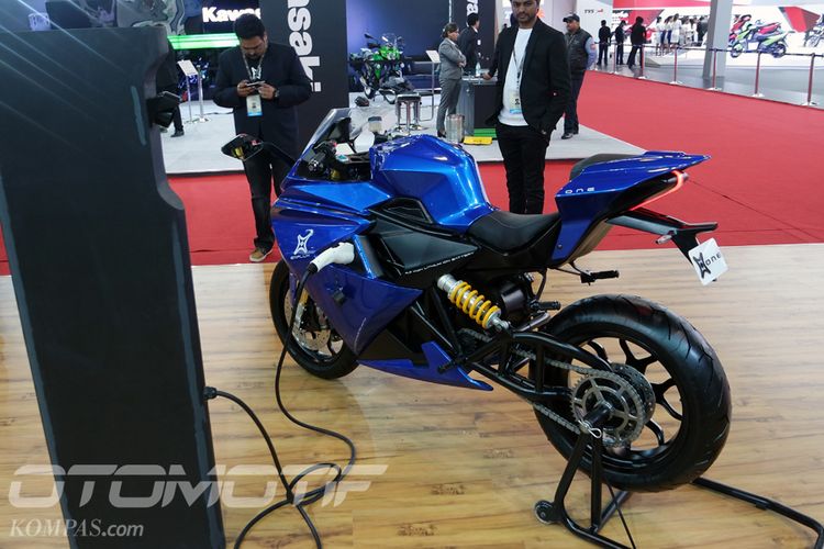 Emflux Model One meluncur di Delhi Auto Expo, Kamis (8/2/2018). 