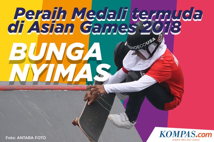 Peraih medali termuda Asian Games 2018, Bunga Nyimas
