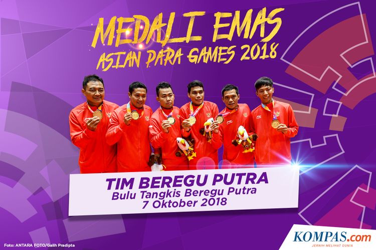 Peraih Medali Emas Ke-1 Asian Para Games 2018