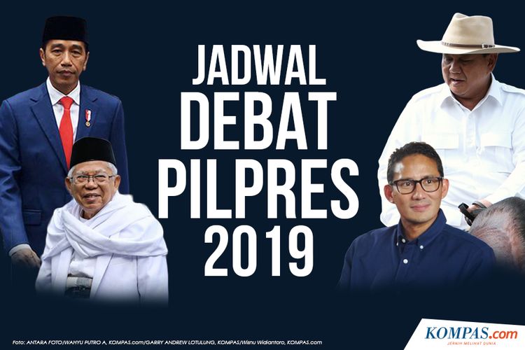Jadwal Debat Pilpres 2019