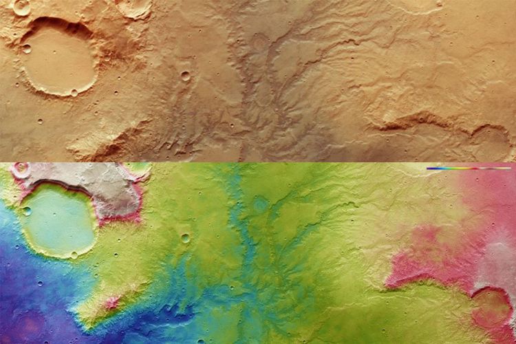 Hasil foto permukaan Mars yang diambil ESA