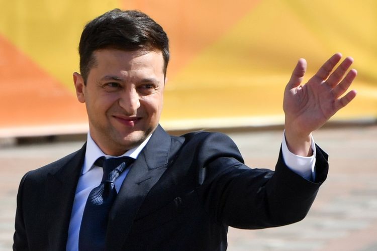 Presiden Ukraina, Volodymyr Zelensky.