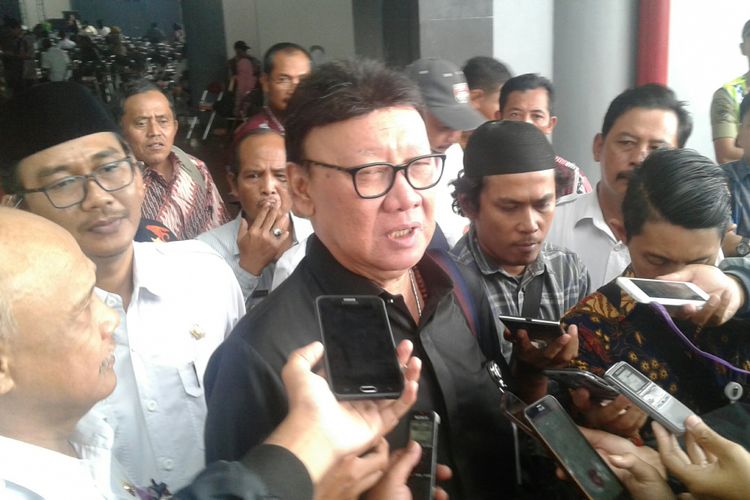 Menteri Dalam Negeri (Mendagri), Tjahjo Kumolo di Boyolali, Jawa Tengah, Rabu (14/2/2018).