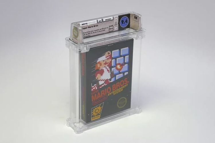 Ilustrasi kaset game NES Mario Bros.