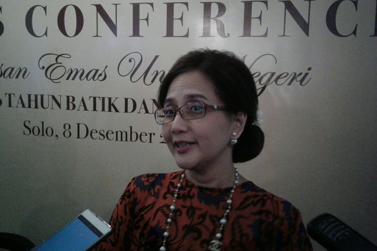 Putri kedua pendiri Batik Danar Hadi, Diana Kusuma Dewati Santosa di Solo.