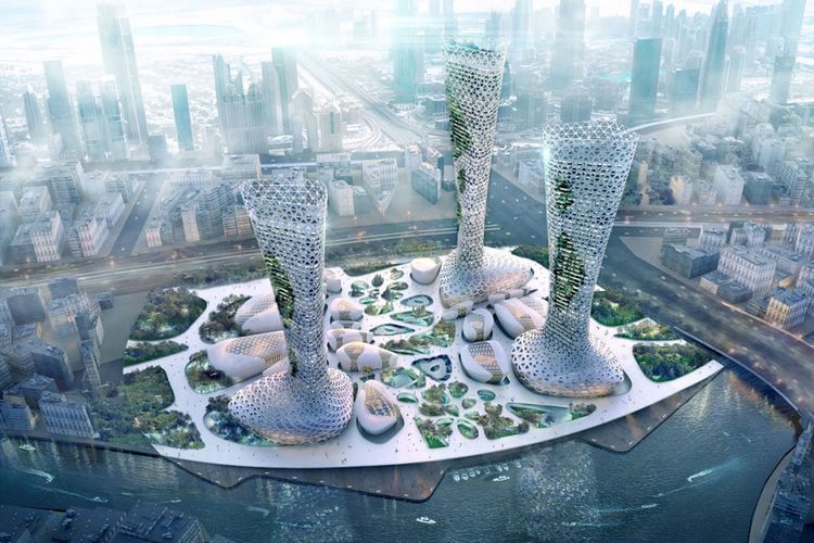 Rancangan kompleks multifungsi untuk mengurangi dampak perubahan iklim di Dubai