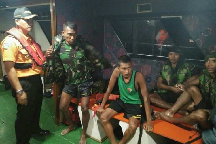 Empat anggota TNI yang dilaporkan hilang, berhasil ditemukan oleh Tim SAR Kupang