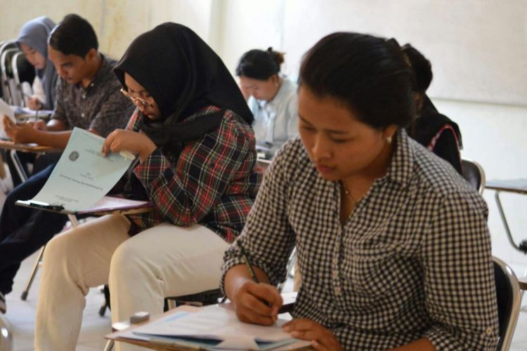 Pelaksanaan SBMPTN di Universitas Sriwijaya Palembang, Sumatera Selatan