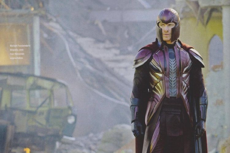 Michael Fassbender berperan sebagai Magneto dalam film X-Men: Apocalypse