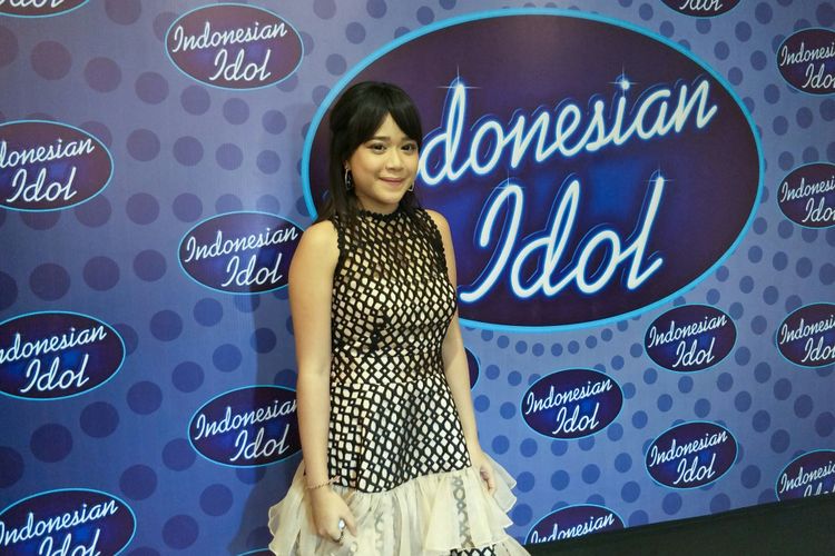 Bianca Jodie ditemui di belakang panggung Indonesian Idol 2018 di MNC Studios, Kebon Jeruk, Jakarta Barat, Selasa (6/3/2018).