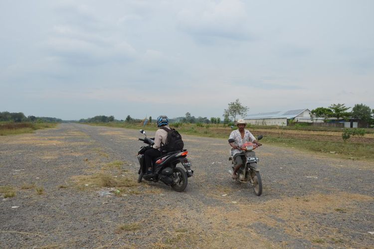 Kondisi eks bandara Ngloram, Kecamatan Cepu, Kabupaten Blora, Jateng, yang akan diaktifkan kembali oleh Pemerintah pusat, Kamis (15/2/2018).