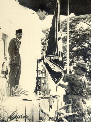 Upacara Penyerahan Panji K.K.O di Istana Merdeka Tgl. 15-11-1959

