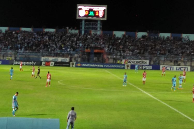 Persela Lamongan harus mengakui keunggulan Bali United 0-1 dalam laga di Stadion Surajaya, Senin (18/2/2019) malam.