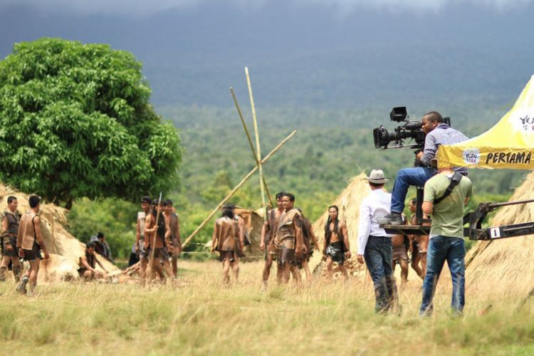 Ilustrasi shooting di alam terbuka.