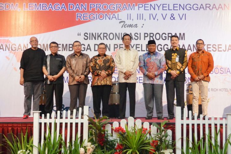 Rapat Koordinasi Pembangunan SDM, Lembaga dan Program Penyelenggaraan Kesejehteraan Sosial Tahun 2018, di Hotel Rich Yogyakarta, Minggu (5/6/2018).